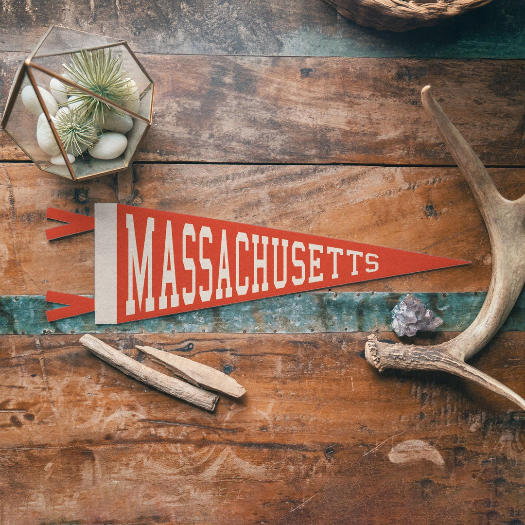 Massachusetts Varsity Felt Pennant