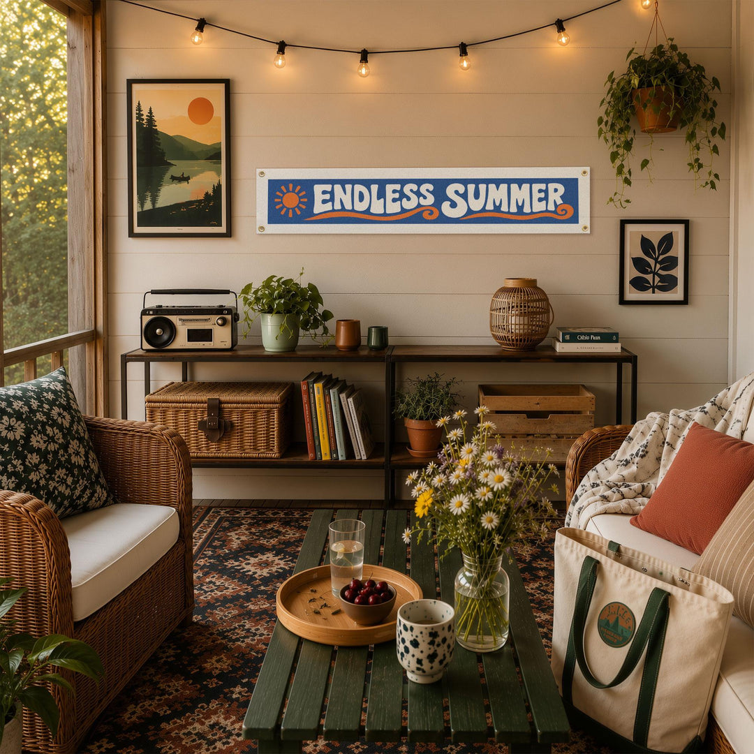 Endless Summer Felt Banner