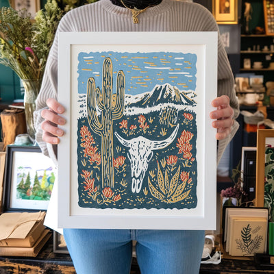 Saguaro Desert Art Print