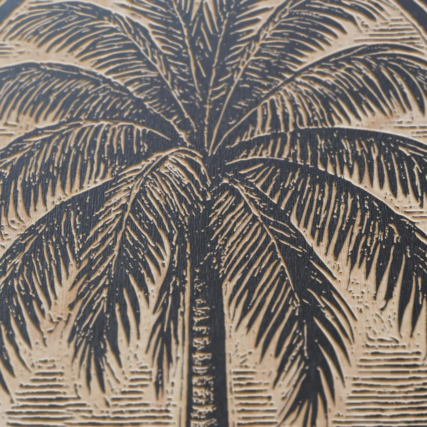 Palm Tree Engraved Birch Illustration