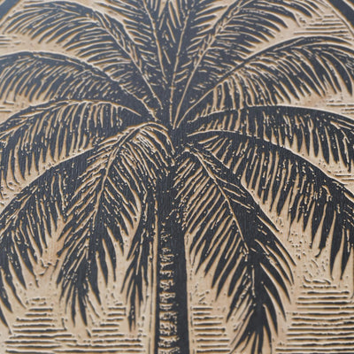 Palm Tree Engraved Birch Illustration