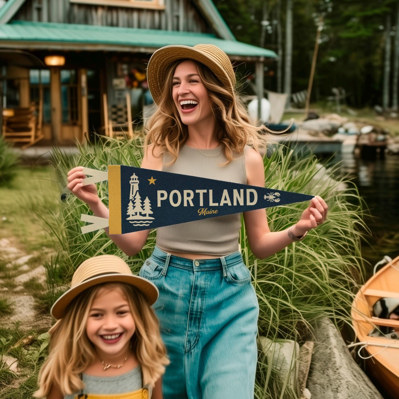 Portland Maine Felt Pennant