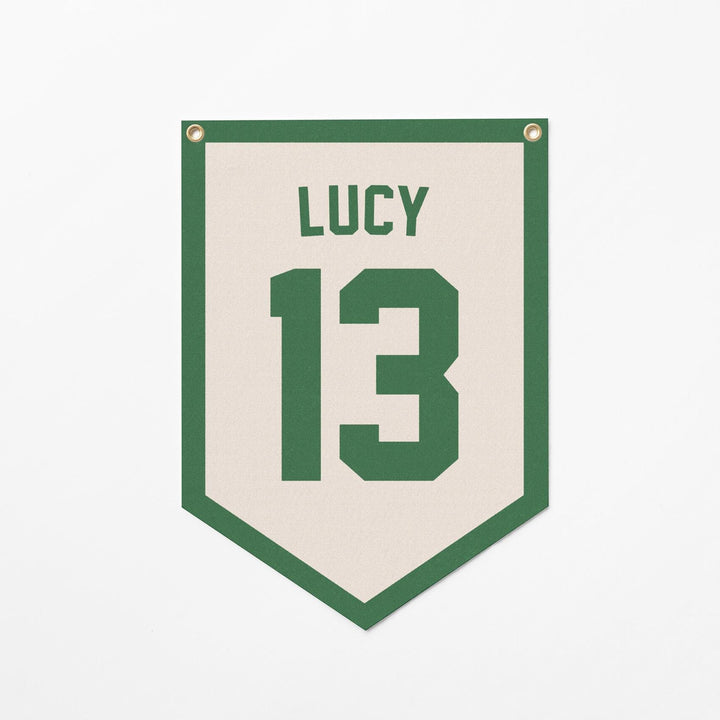 Custom Sports Jersey Style Felt Camp Banner