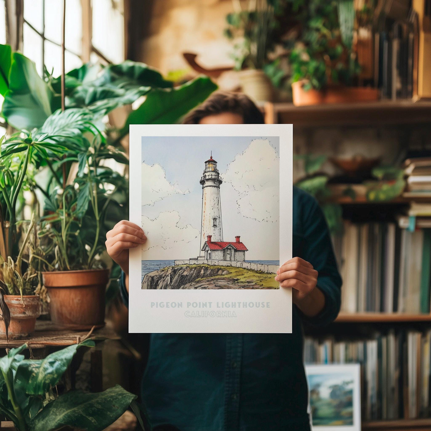Pigeon Point Lighthouse California Wall Art Print
