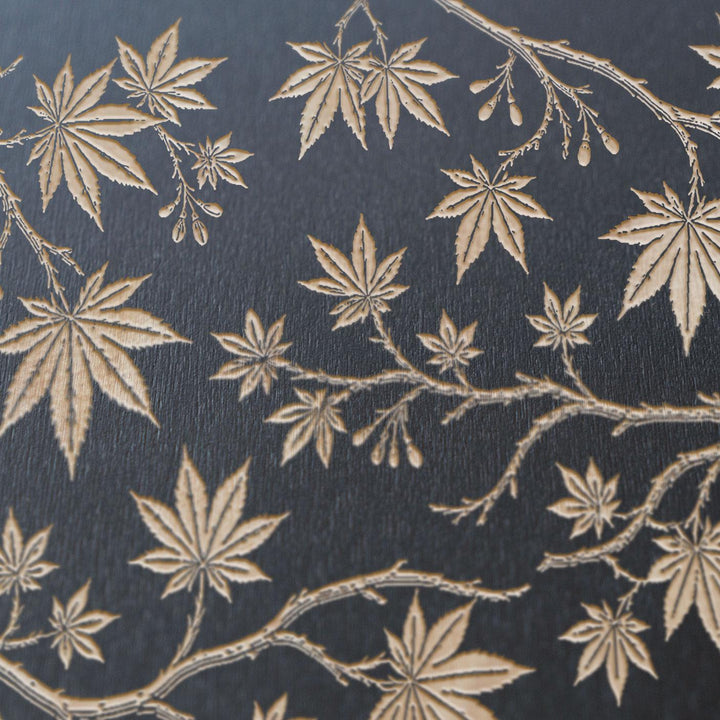 Japanese Maple Engraved Birch Art Panel