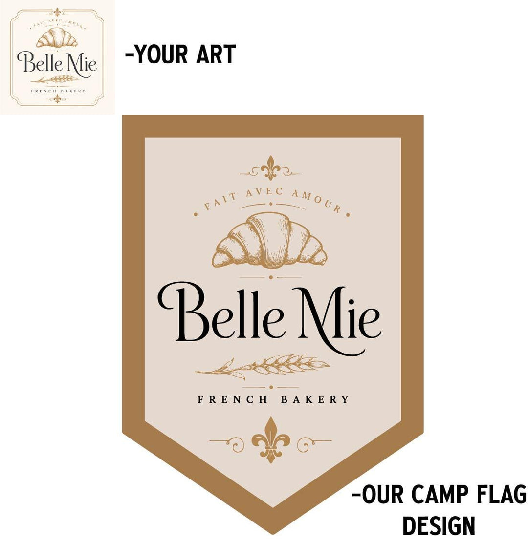 Custom logo Felt Camp Flag