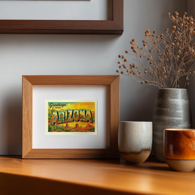 Arizona Postcard Art Print