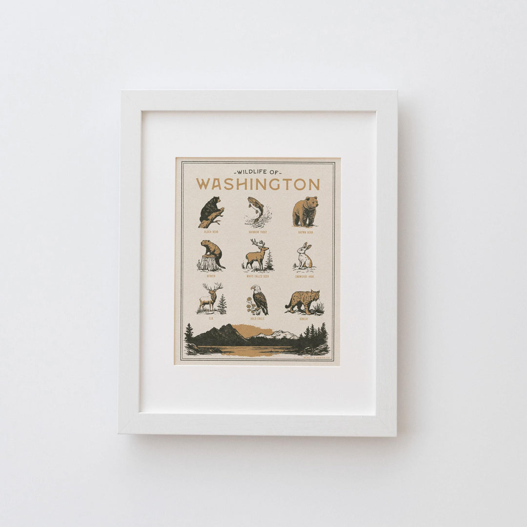 Washington Wildlife Print