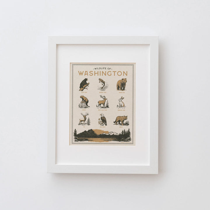 Washington Wildlife Print