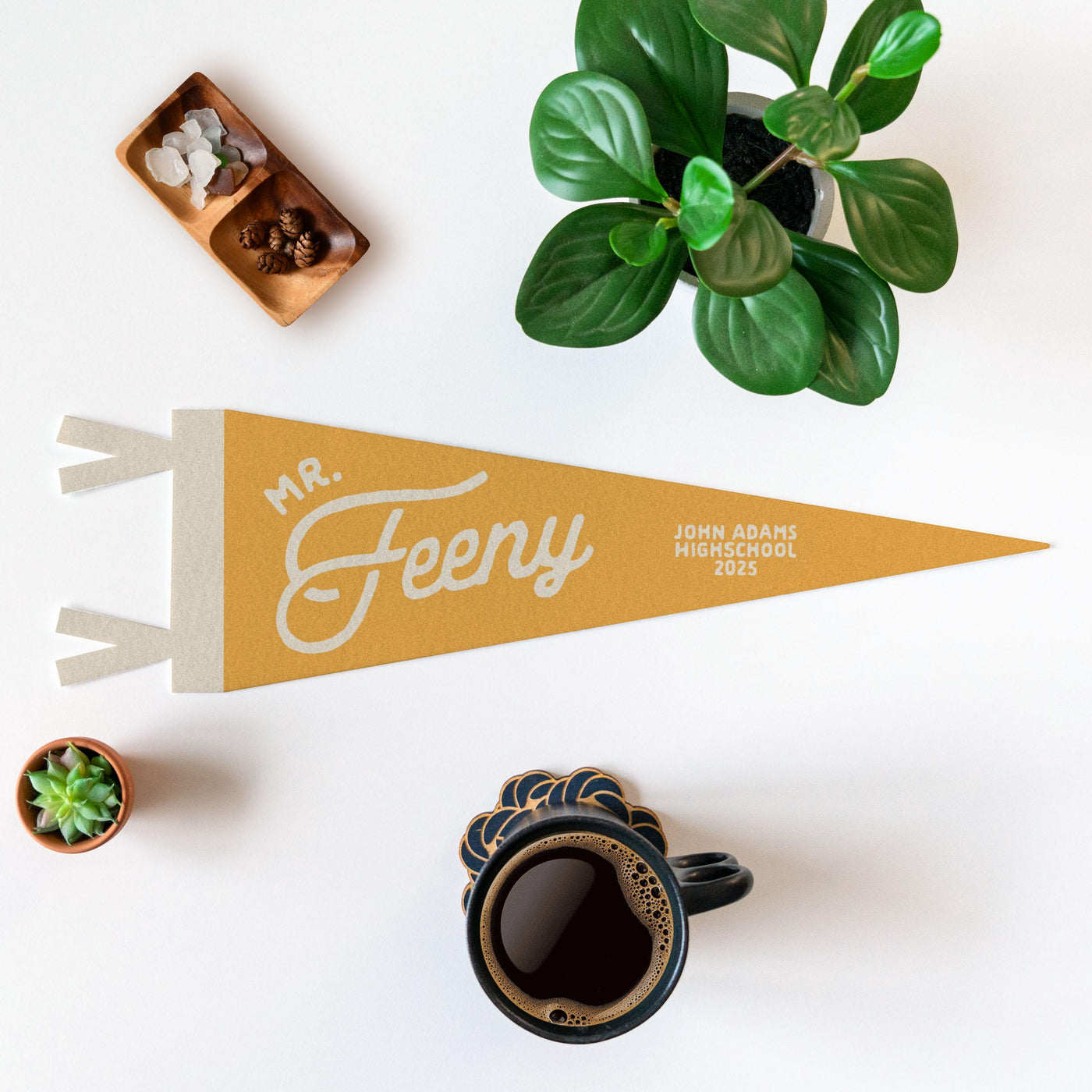 Custom Teacher Name Felt Pennant