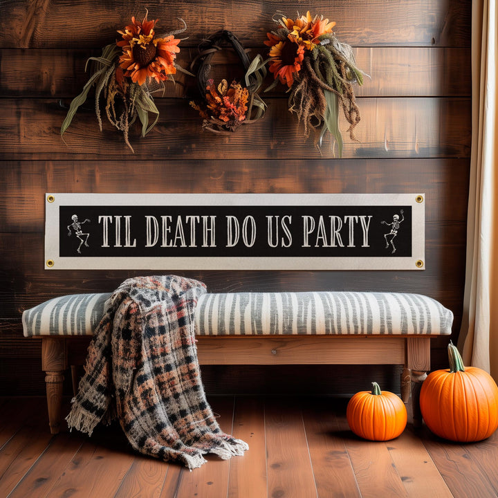 Til Death Do Us Party Felt Banner