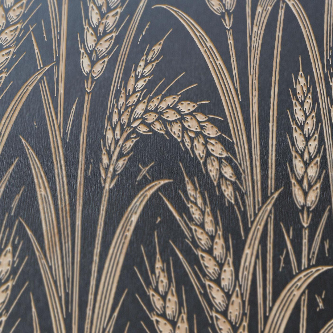 Lush Wheat Engraved Birch Art Panel
