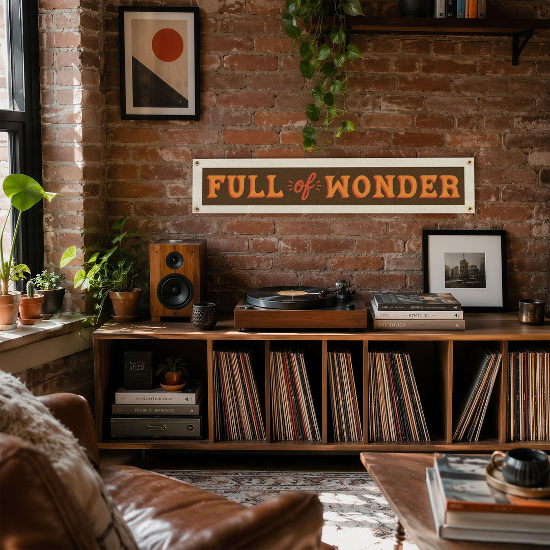 Full of Wonder Felt Banner