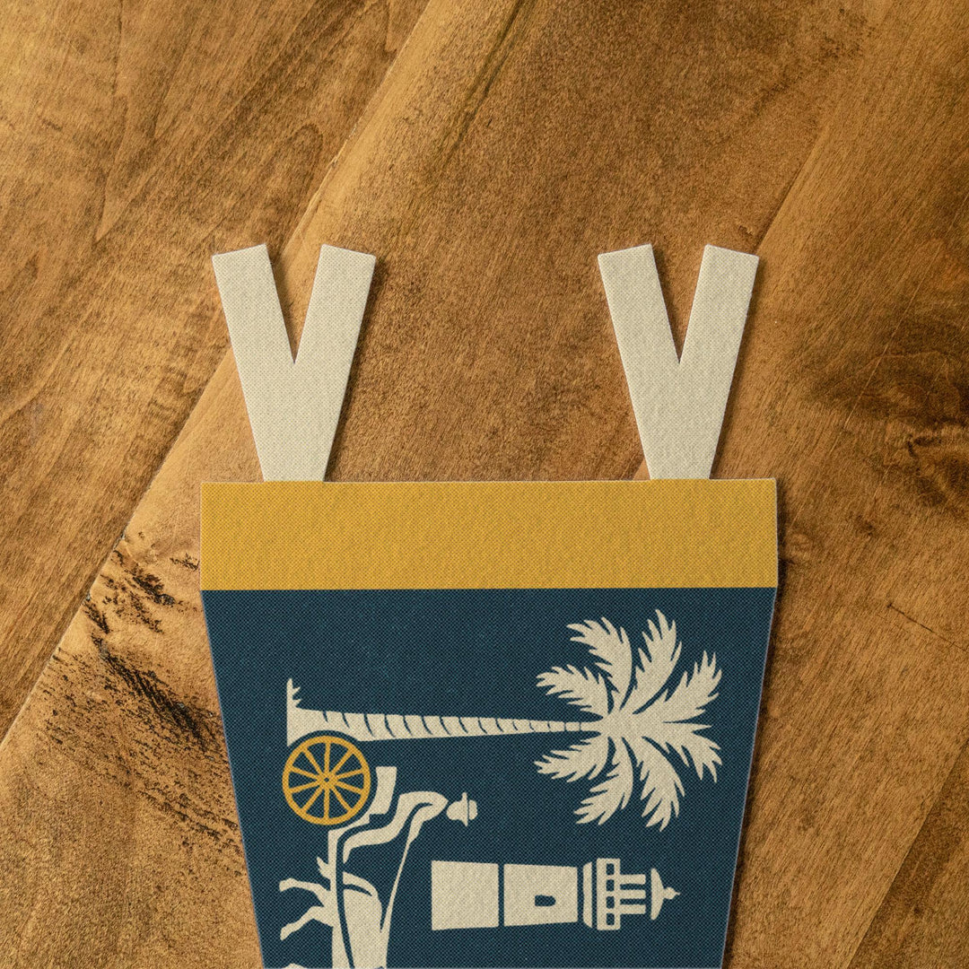 Charleston South Carolina Felt Pennant