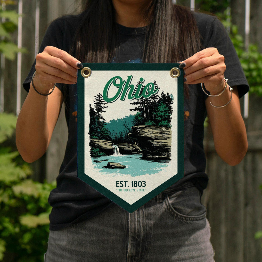 Ohio Felt Camp Flag