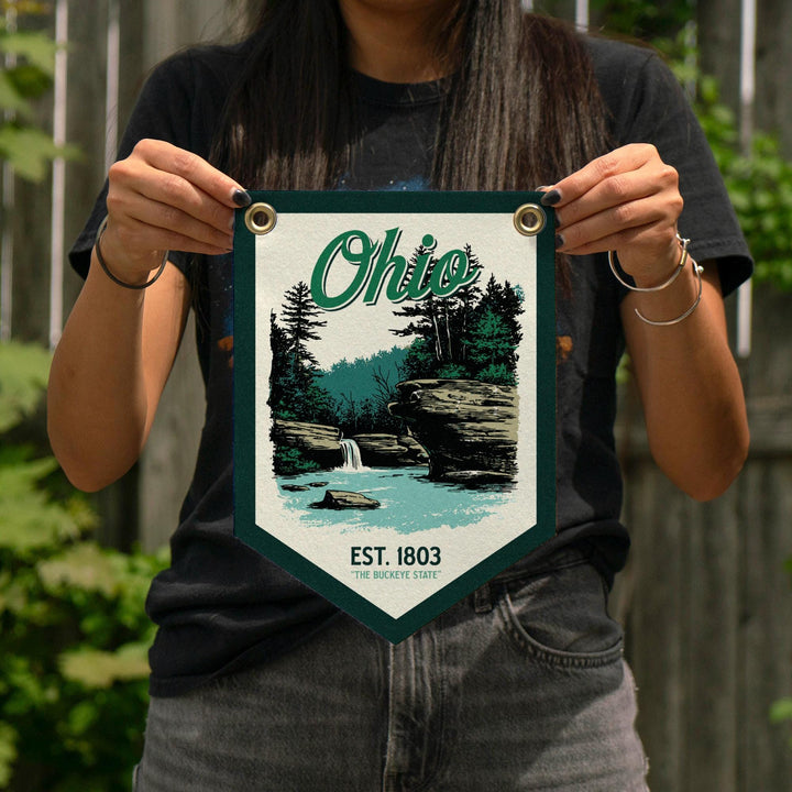 Ohio Felt Camp Flag
