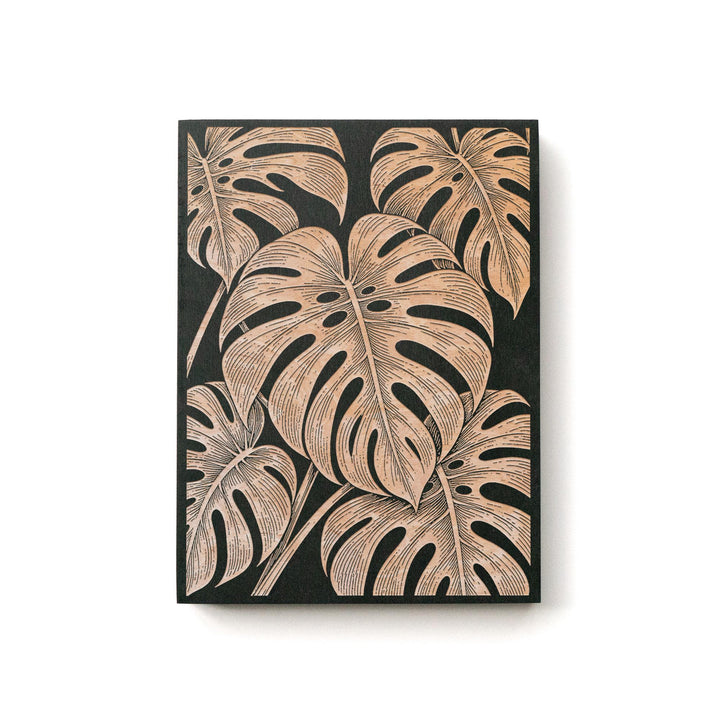 Split Leaf Philodendron Engraved Birch Art Panel