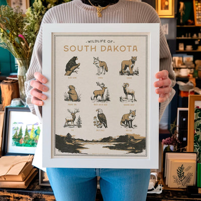 South Dakota Wildlife Print