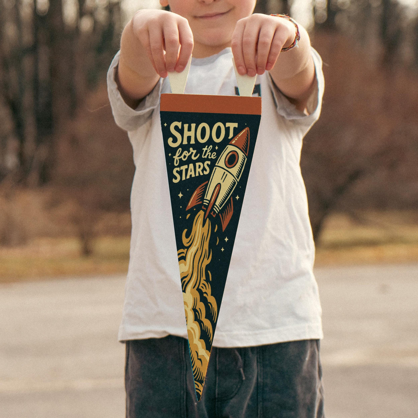 Shoot for the Stars Felt Pennant