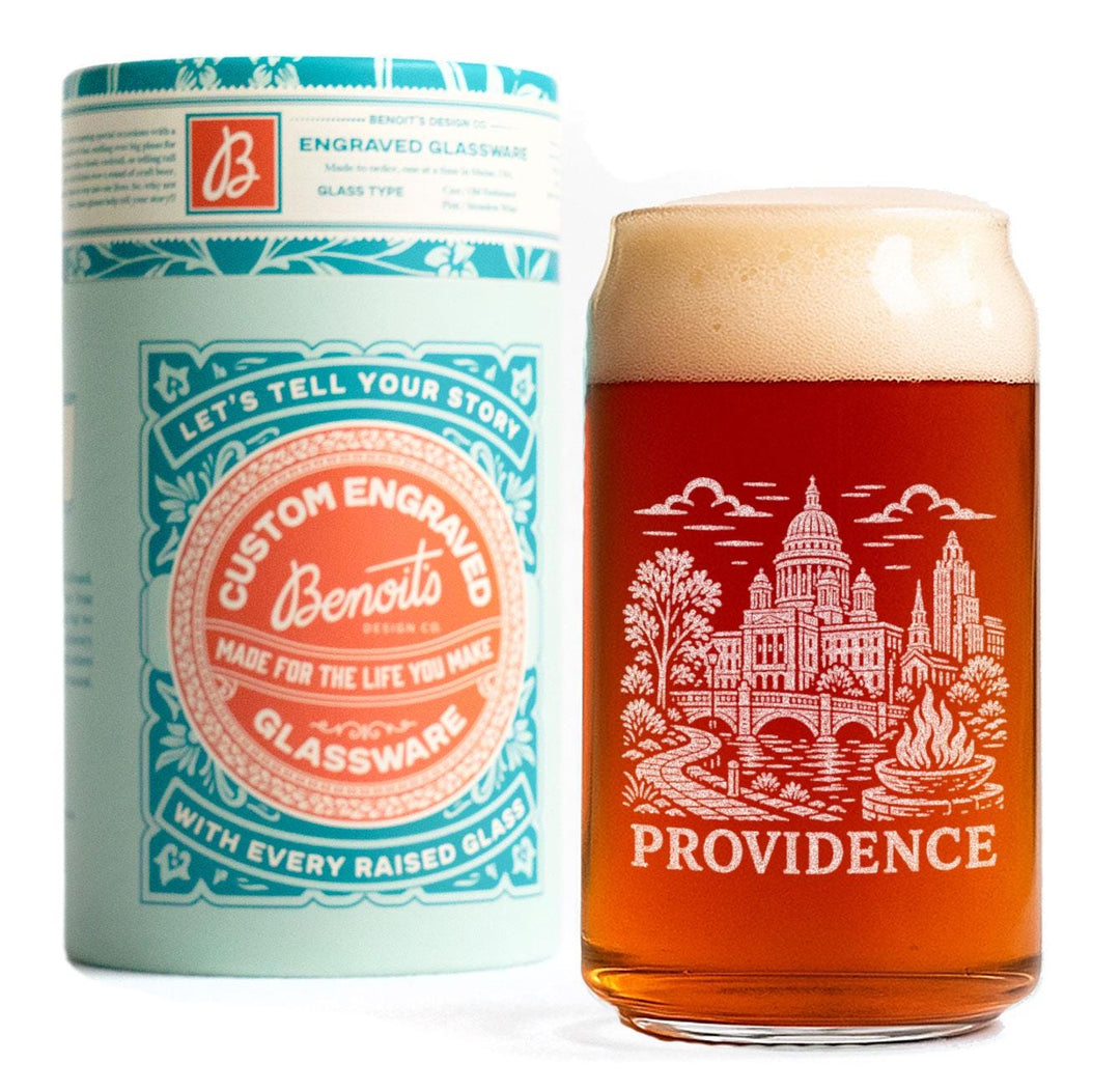 Providence Rhode Island Engraved Glass