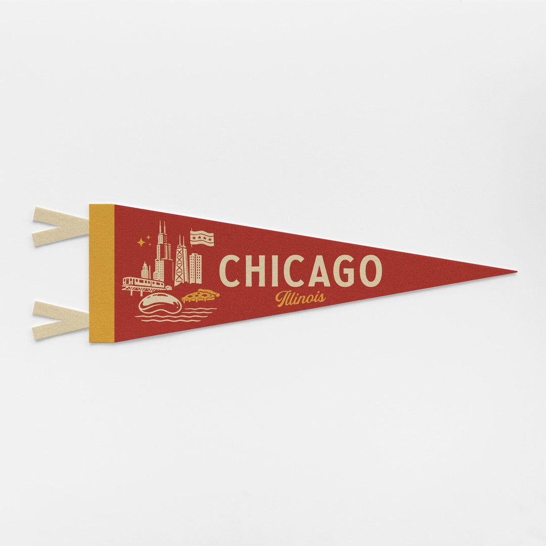 Chicago Illinois Felt Pennant