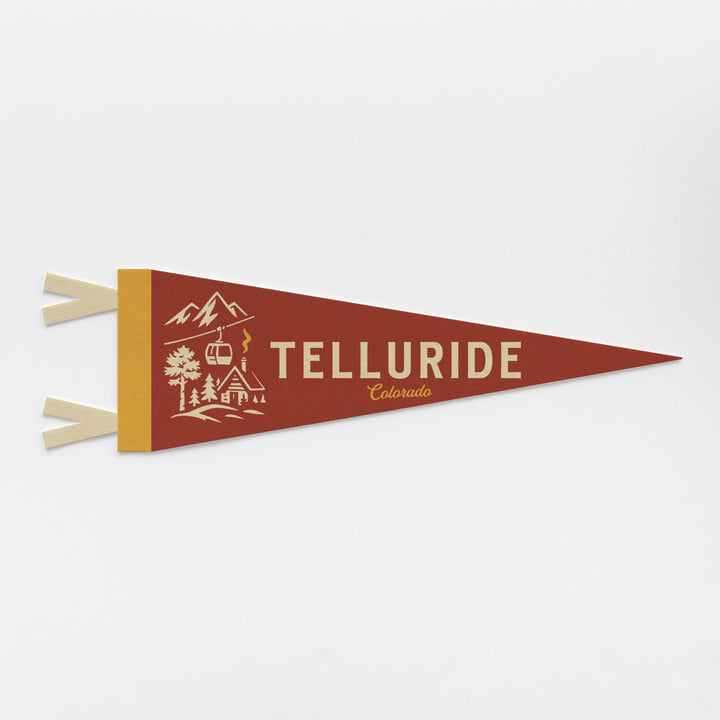 Telluride, Colorado Felt Pennant