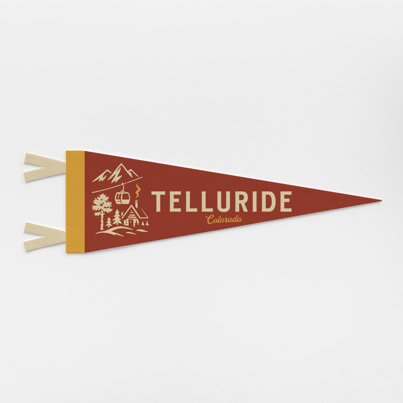Telluride Colorado Felt Pennant