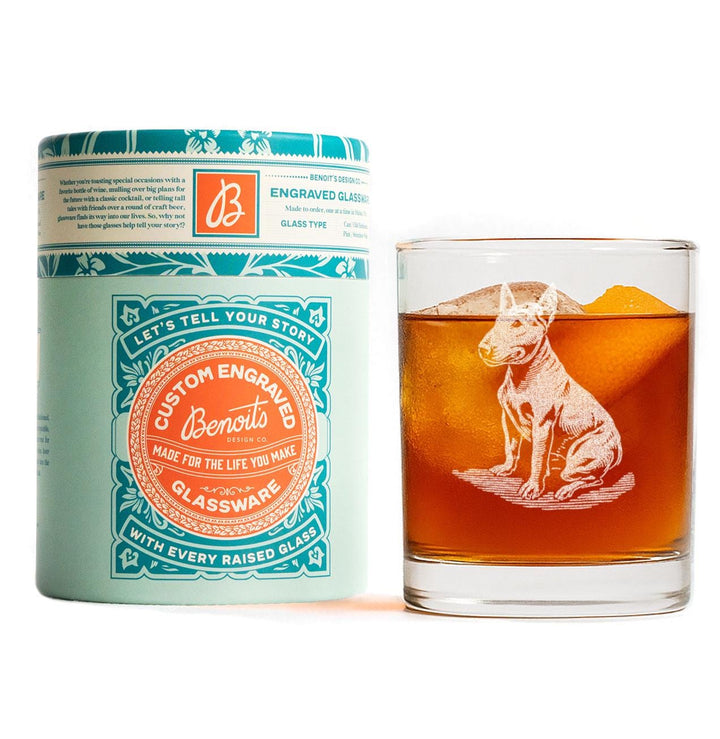 English Bull Terrier Customizable Dog Glasses