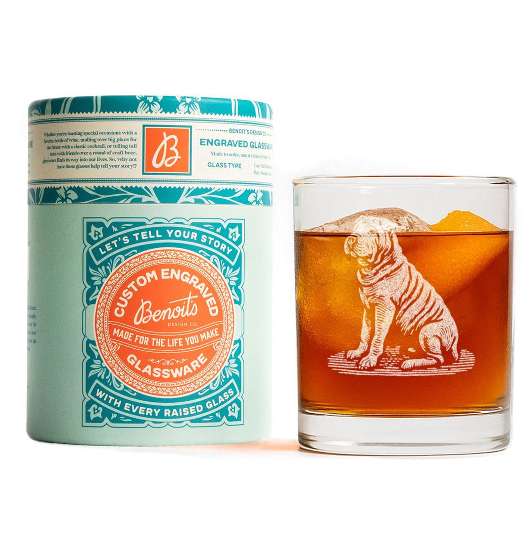 Shar Pei Customizable Dog Glasses