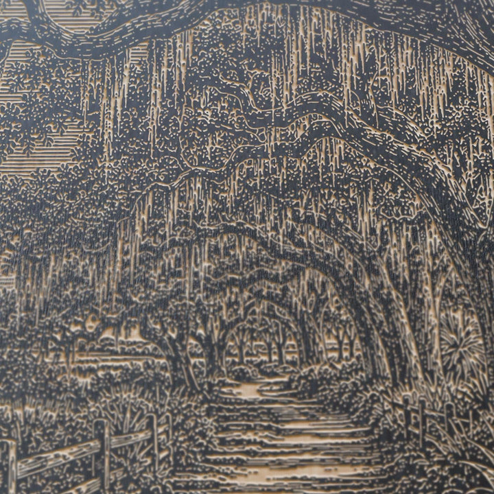 Hilton Head Live Oak Engraved Birch Art Panel