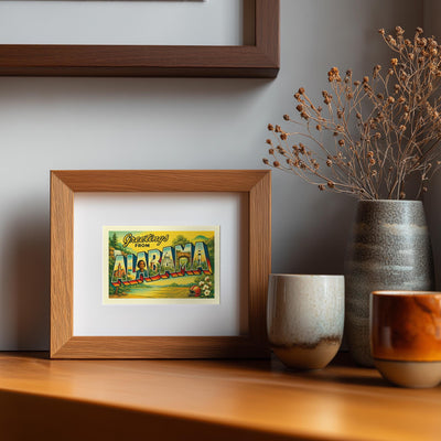 Alabama Postcard Art Print