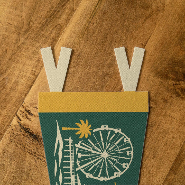 Myrtle Beach South Carolina Felt Pennant
