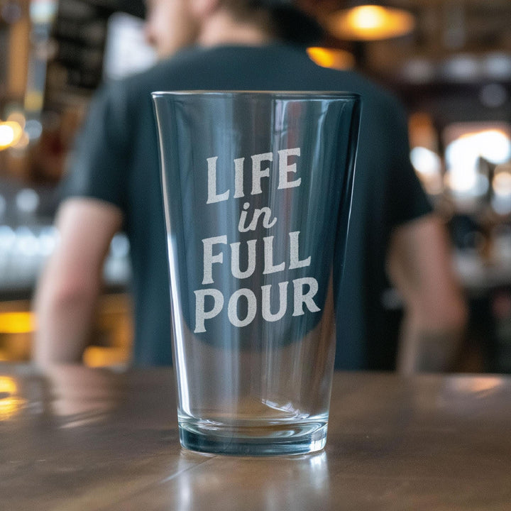 Life in Full Pour Glasses