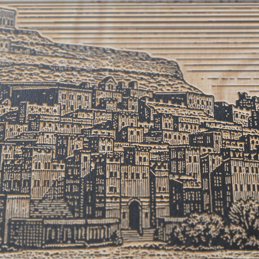 Ait Benhaddou Morocco Engraved Birch Art Panel