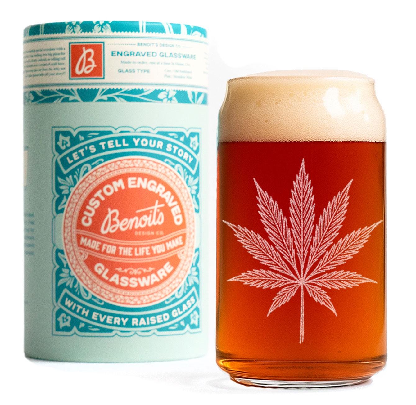 Cannabis Leaf Glasses