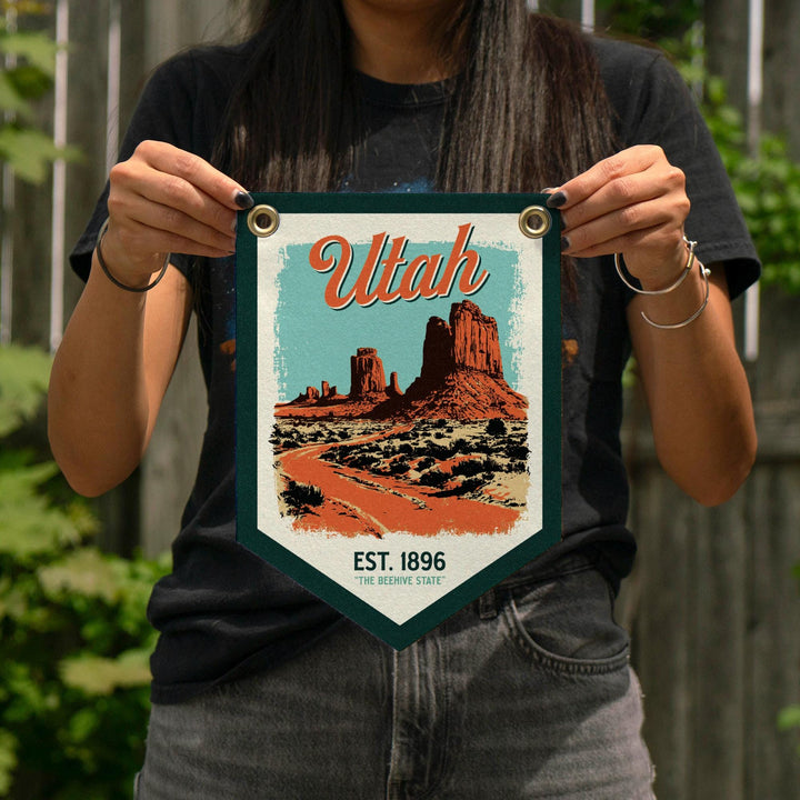 Utah Felt Camp Flag