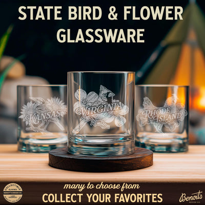 North Carolina State Bird Glasses