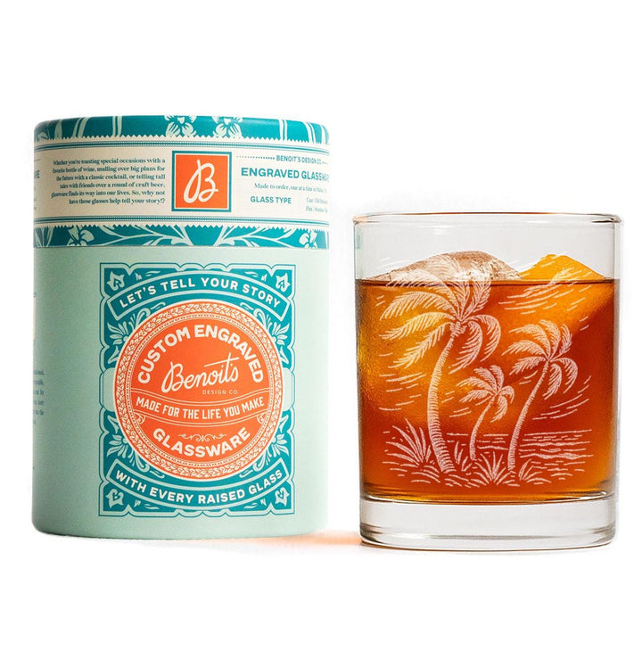Breezy Palm Tree Glasses