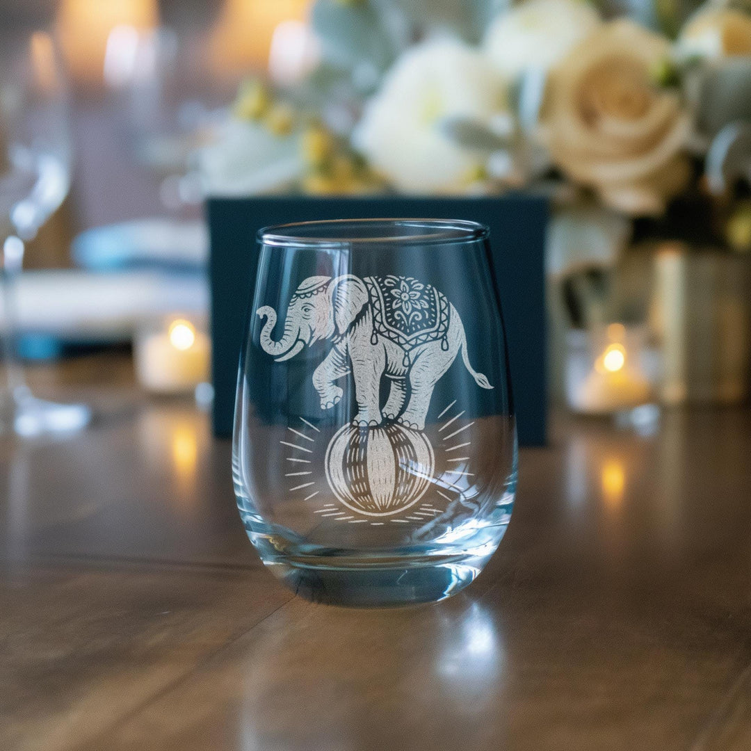 Circus Elephant Glasses