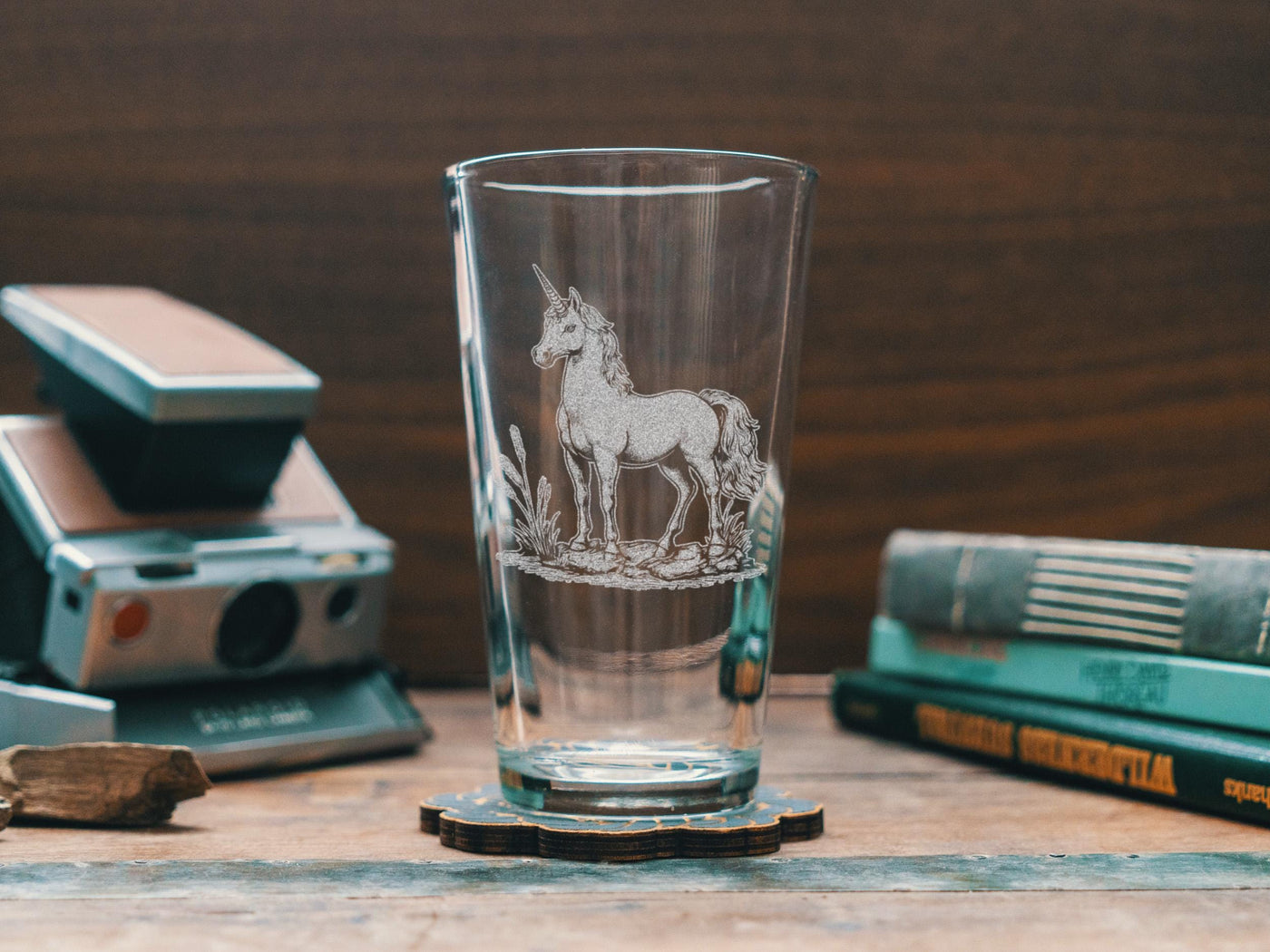 Unicorn Glasses | Mythical Creature Themed Personalized Whiskey, Wine & Beer Glassware Gift, Cryptozoology Drinkware, Magical Fantasy Gifts