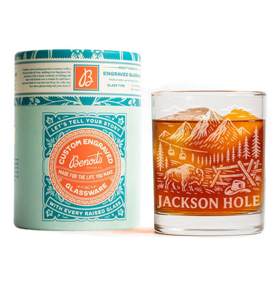 Jackson Hole Wyoming Glass