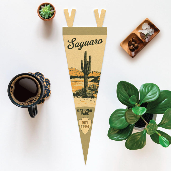 Saguaro National Park Felt Pennant
