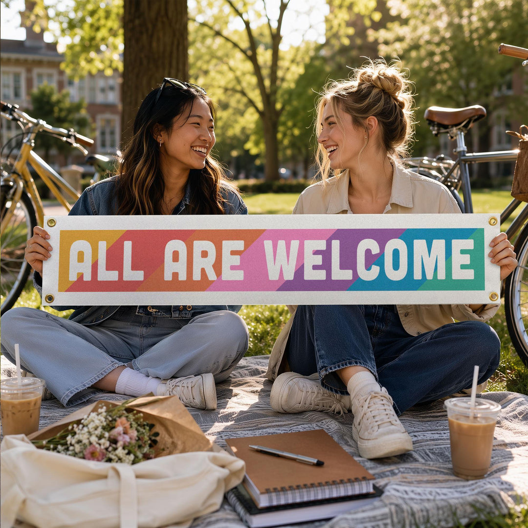 All Are Welcome Felt Banner