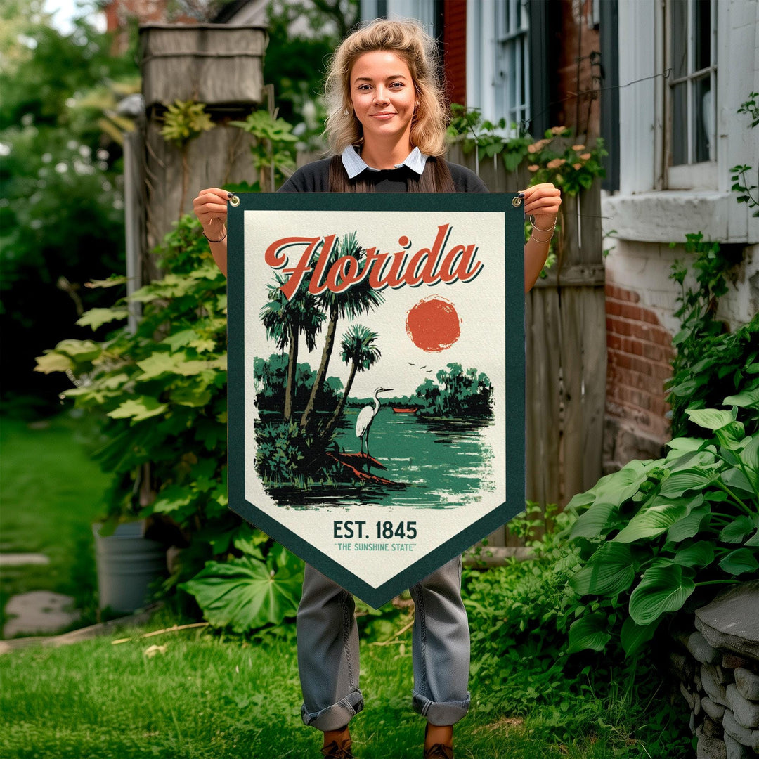 Florida Felt Camp Flag