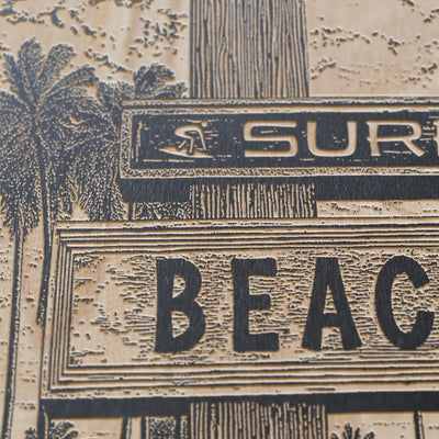 Surf Beach Sign Wall Art