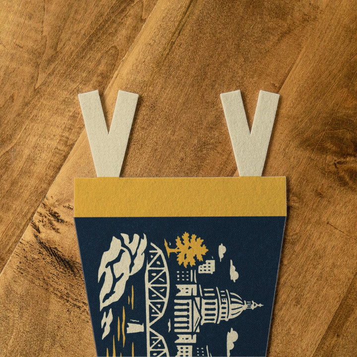 Little Rock Arkansas Felt Pennant