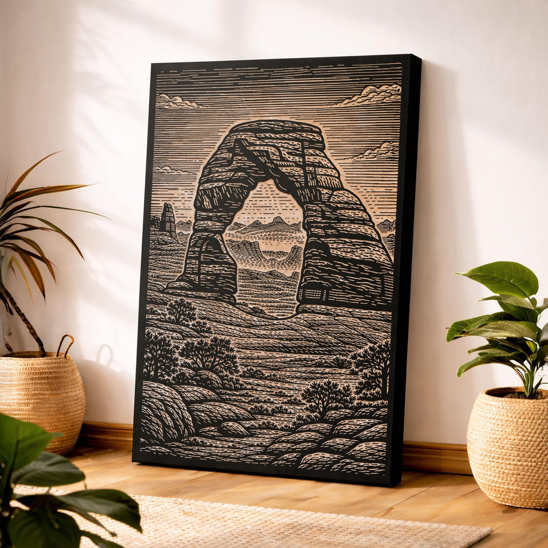 Arches National Park Engraved Birch Art Panel