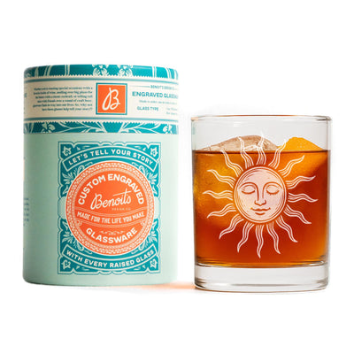 Vintage Sun & Moon Face Glasses (Set of 2)