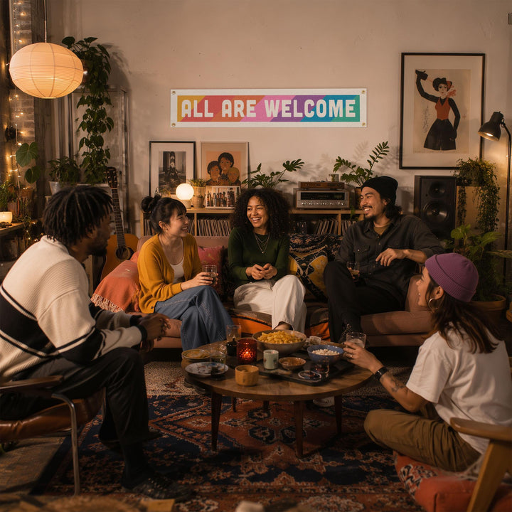 All Are Welcome Felt Banner
