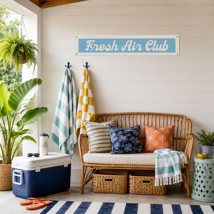 Fresh Air Club Felt Banner